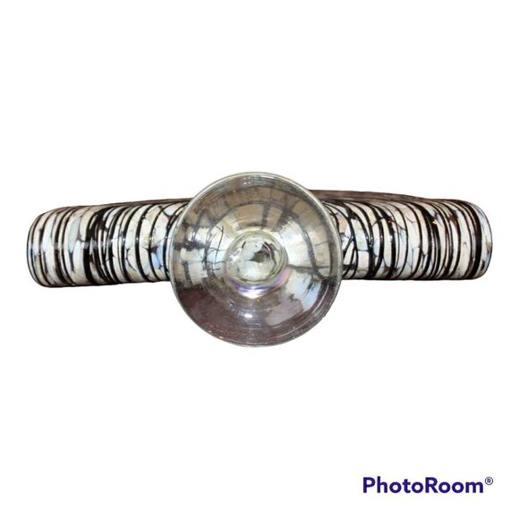 Napkin holder seashell tortoise hand blow fossil texture Glass Murano? - Picture 8 of 9